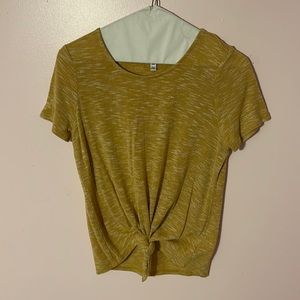 Gold & Yellow Front-Tie Top